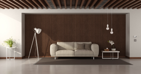 nowoczesny salon z nowoczesna sofa na