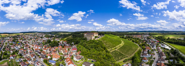 niemcy badenia wirtembergia untergruppenbach panorama zamku