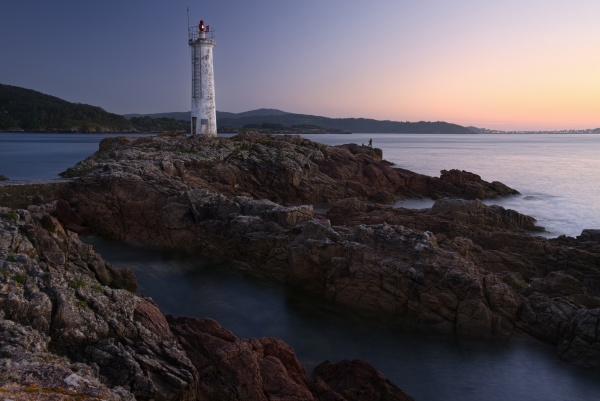 hiszpania galicja latarnia morska na plazy